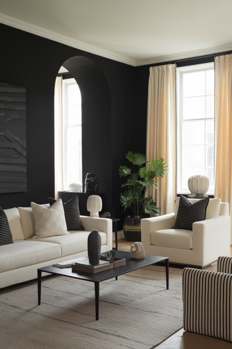 Transform Your Home: 10 Stunning Black Living Room Ideas You’ll Instantly Love